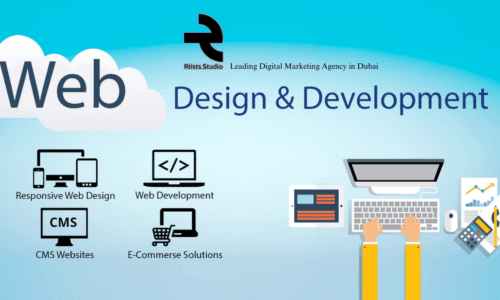 Web design and development company in Dubai – Rtist.studio showcasing responsive website layouts,