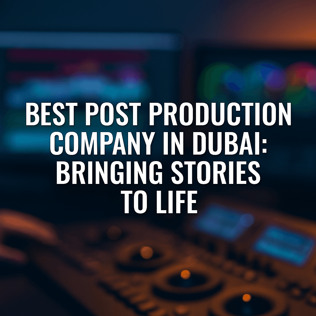 best post production company in dubai: bringing stories to life