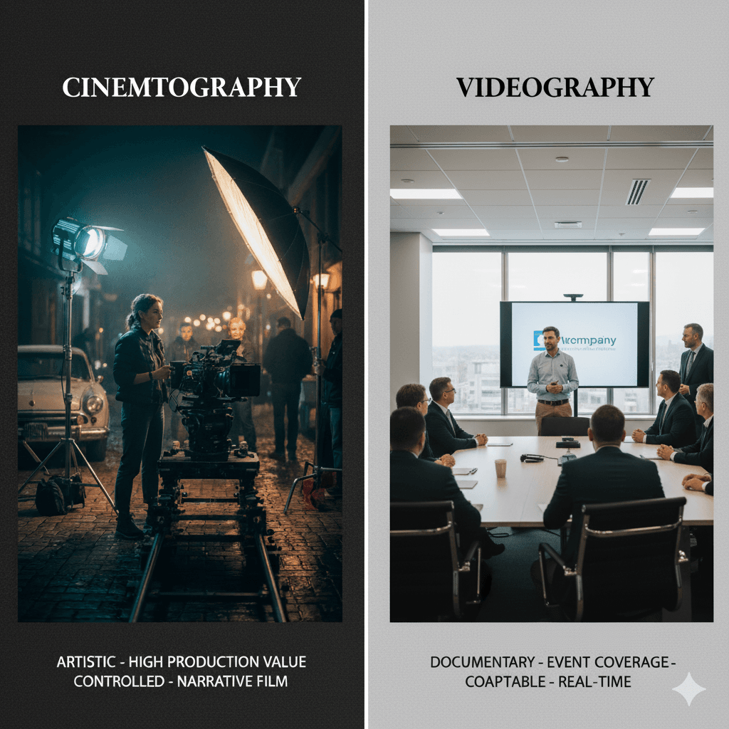 Difference Between Cinematography And Videography Expliend By Rtist Studio