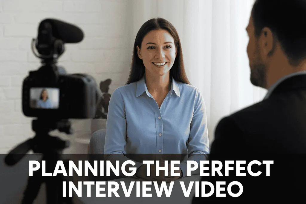 Palanning the best perfect Interview video production : Rtist Studio
